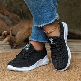 女性用軽量通気性ニットスニーカー - ピンクのカジュアルランニングシューズ、ソフトラバーソールで一日中快適、屋内外使用、レディーススニーカー 女性用軽量通気性ニットスニーカー - ピンクのカジュアルランニングシューズ、ソフトラバーソールで一日中快適、屋内外使用、レディーススニーカー