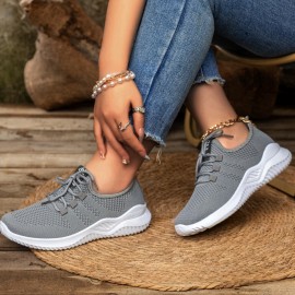 女性用軽量通気性ニットスニーカー - ピンクのカジュアルランニングシューズ、ソフトラバーソールで一日中快適、屋内外使用、レディーススニーカー 女性用軽量通気性ニットスニーカー - ピンクのカジュアルランニングシューズ、ソフトラバーソールで一日中快適、屋内外使用、レディーススニーカー