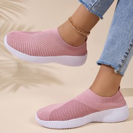 女性用通気性スリッポンスニーカー - 軽量ブラックロートップカジュアルシューズ、EVAソール付き、旅行・ハイキング・ランニング用、レディーススニーカー 女性用通気性スリッポンスニーカー - 軽量ブラックロートップカジュアルシューズ、EVAソール付き、旅行・ハイキング・ランニング用、レディーススニーカー