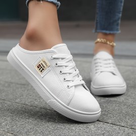 女性のファッションカジュアルローカットレースアップラウンドトゥ通気性のあるファブリックアッパーPVCソールファブリックインソールアウトドアスポーツシューズ、快適な滑り止め、女性のアウトドアアクティビティ用 女性のファッションカジュアルローカットレースアップラウンドトゥ通気性のあるファブリックアッパーPVCソールファブリックインソールアウトドアスポーツシューズ、快適な滑り止め、女性のアウトドアアクティビティ用