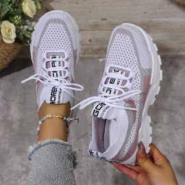 女性用軽量ニットスリッポンスニーカー - 通気性のあるロートップランニングシューズ、ラウンドトゥ、ブラック&ホワイトまたはブルー&ホワイトデザイン、カジュアルウェア、アウトドア活動&日常通勤に最適、通勤用ランニングシューズ | トレンディな女性用靴 | 快適フィットスニーカー 女性用軽量ニットスリッポンスニーカー - 通気性のあるロートップランニングシューズ、ラウンドトゥ、ブラック&ホワイトまたはブルー&ホワイトデザイン、カジュアルウェア、アウトドア活動&日常通勤に最適、通勤用ランニングシューズ | トレンディな女性用靴 | 快適フィットスニーカー