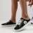 女性用スリッポンスニーカー - 通気性のある生地アッパー＆PVCソール、ラウンドトゥカジュアルシューズ春用、軽量で快適なウォーキングシューズ、手洗い可能なロートップデザイン、レディーススニーカー