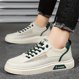 メンズ春カジュアルスニーカー、韓国スタイルオールシーズンロートップシューズ、ソリッドカラーミニマリストデザイン、ラウンドトゥ、伸縮ストラップクロージャー、フェイクアップパーとローワー、ゴムソール、EVAインソール