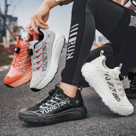 メンズ ランニングシューズ、通気性抜群、回転バックル、快適