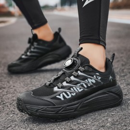 メンズ ランニングシューズ、通気性抜群、回転バックル、快適