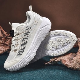 メンズ ランニングシューズ、通気性抜群、回転バックル、快適