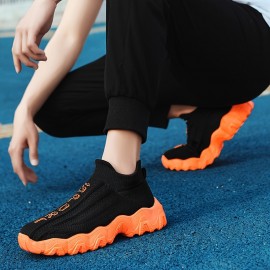 男性と女性のためのカジュアルなアスレチックシューズ、軽量なEVAソール、快適なファブリックリニング、スリッポンデザイン、スポーツとカジュアルな衣装に最適な通気性のあるメッシュミッドトップソックススニーカー 男性と女性のためのカジュアルなアスレチックシューズ、軽量なEVAソール、快適なファブリックリニング、スリッポンデザイン、スポーツとカジュアルな衣装に最適な通気性のあるメッシュミッドトップソックススニーカー