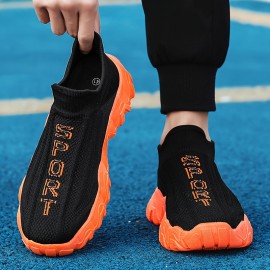 男性と女性のためのカジュアルなアスレチックシューズ、軽量なEVAソール、快適なファブリックリニング、スリッポンデザイン、スポーツとカジュアルな衣装に最適な通気性のあるメッシュミッドトップソックススニーカー 男性と女性のためのカジュアルなアスレチックシューズ、軽量なEVAソール、快適なファブリックリニング、スリッポンデザイン、スポーツとカジュアルな衣装に最適な通気性のあるメッシュミッドトップソックススニーカー