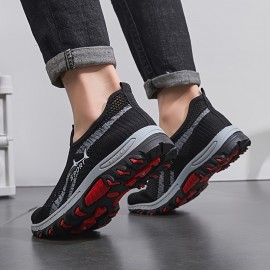 メンズ通気性メッシュスポーツシューズ、ブラック&グレー、赤いアクセント付き、モンクストラップファブリックアップパート、ゴムソール、ラウンドトゥデザイン、ロートップスタイル、春夏カジュアルスポーツスタイルに適しています。複数のカラーが用意されています。 メンズ通気性メッシュスポーツシューズ、ブラック&グレー、赤いアクセント付き、モンクストラップファブリックアップパート、ゴムソール、ラウンドトゥデザイン、ロートップスタイル、春夏カジュアルスポーツスタイルに適しています。複数のカラーが用意されています。