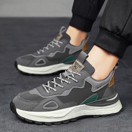 メンズレトロカジュアルスニーカー - ロートップ レースアップPUアッパー&ラバーソール、ブラックに赤/青のアクセント、オールシーズン対応ストリートウェアシューズ メンズレトロカジュアルスニーカー - ロートップ レースアップPUアッパー&ラバーソール、ブラックに赤/青のアクセント、オールシーズン対応ストリートウェアシューズ