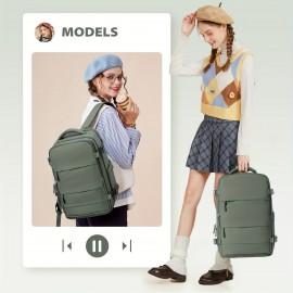 RyanairやEasyjet航空会社に適した旅行用バックパック：40×20×25cmのサイズはキャリーオン荷物サイズの要件を満たしており、座席下に収納でき、ラップトップコンパートメントと靴のセクションが分けられています。