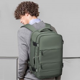 RyanairやEasyjet航空会社に適した旅行用バックパック：40×20×25cmのサイズはキャリーオン荷物サイズの要件を満たしており、座席下に収納でき、ラップトップコンパートメントと靴のセクションが分けられています。