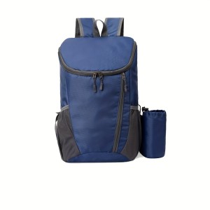 高品質軽量ハイキングバックパック - 耐久性があり、調節可能なストラップとメッシュサイドポケット付きのアウトドア旅行＆キャンプデイパック（ブルー）、複数コンパートメント