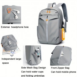 ファッション旅行用マッチングシングルアイテムワーク通勤バッグ スポーツバックパック 軽量大学生ブックバッグ ラップトップコンパートメント付きショルダーバッグ
