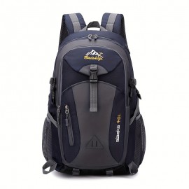 ハイキング、旅行、アウトドアアドベンチャー用の40リットルブラックオックスフォードバックパック - 軽量で耐久性があり、調節可能なストラップとデザイン、キャンプ、サイクリング、学生使用に最適 ハイキング、旅行、アウトドアアドベンチャー用の40リットルブラックオックスフォードバックパック - 軽量で耐久性があり、調節可能なストラップとデザイン、キャンプ、サイクリング、学生使用に最適