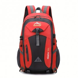 ハイキング、旅行、アウトドアアドベンチャー用の40リットルブラックオックスフォードバックパック - 軽量で耐久性があり、調節可能なストラップとデザイン、キャンプ、サイクリング、学生使用に最適 ハイキング、旅行、アウトドアアドベンチャー用の40リットルブラックオックスフォードバックパック - 軽量で耐久性があり、調節可能なストラップとデザイン、キャンプ、サイクリング、学生使用に最適
