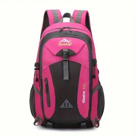 ハイキング、旅行、アウトドアアドベンチャー用の40リットルブラックオックスフォードバックパック - 軽量で耐久性があり、調節可能なストラップとデザイン、キャンプ、サイクリング、学生使用に最適 ハイキング、旅行、アウトドアアドベンチャー用の40リットルブラックオックスフォードバックパック - 軽量で耐久性があり、調節可能なストラップとデザイン、キャンプ、サイクリング、学生使用に最適