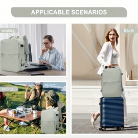 男性と女性の軽量ナイロン製トラベルバックパック、航空機持ち込み可能、調節可能なストラップ付きカジュアルスポーツデイパック、ジッパー開閉、ポリエステル裏地、ラップトップコンパートメント、手洗い可能 - レジャー、学校、仕事、ビジネス、ハイキングに最適