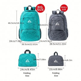 PLAYKING ウルトラライト折りたたみ式バックパック - アウトドア旅行、ハイキング、ジム、キャンプ用の軽量スクールバッグ、調節可能なストラップとジップクロージャー付き PLAYKING ウルトラライト折りたたみ式バックパック - アウトドア旅行、ハイキング、ジム、キャンプ用の軽量スクールバッグ、調節可能なストラップとジップクロージャー付き