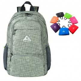 PLAYKING ウルトラライト折りたたみ式バックパック - アウトドア旅行、ハイキング、ジム、キャンプ用の軽量スクールバッグ、調節可能なストラップとジップクロージャー付き PLAYKING ウルトラライト折りたたみ式バックパック - アウトドア旅行、ハイキング、ジム、キャンプ用の軽量スクールバッグ、調節可能なストラップとジップクロージャー付き