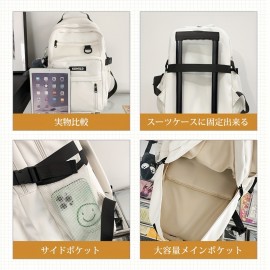 大容量韓国レディースバックパック、多機能通勤バックパック、おしゃれな中学生、軽量で大容量の旅行、高校生におすすめ、おしゃれなレディースバックパック、広々としてスタイリッシュ、学校や日常の使用に適しています、耐久性のあるジッパー開閉、ファッショナブルです。女性用大型バックパック、カレッジスタイルのデイリーバックパック、旅行通勤バックパック、ジッパー付きラップトップバッグ、洗濯機洗い可能、大学、旅行、通勤に最適 大容量韓国レディースバックパック、多機能通勤バックパック、おしゃれな中学生、軽量で大容量の旅行、高校生におすすめ、おしゃれなレディースバックパック、広々としてスタイリッシュ、学校や日常の使用に適しています、耐久性のあるジッパー開閉、ファッショナブルです。女性用大型バックパック、カレッジスタイルのデイリーバックパック、旅行通勤バックパック、ジッパー付きラップトップバッグ、洗濯機洗い可能、大学、旅行、通勤に最適