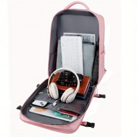 女性用大型旅行リュックサック多機能カジュアル航空会社ビジネスノートパソコンリュックサックUSB充電男性用ジムリュックサック