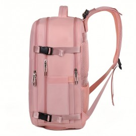 女性用大型旅行リュックサック多機能カジュアル航空会社ビジネスノートパソコンリュックサックUSB充電男性用ジムリュックサック