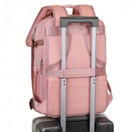 女性用大型旅行リュックサック多機能カジュアル航空会社ビジネスノートパソコンリュックサックUSB充電男性用ジムリュックサック