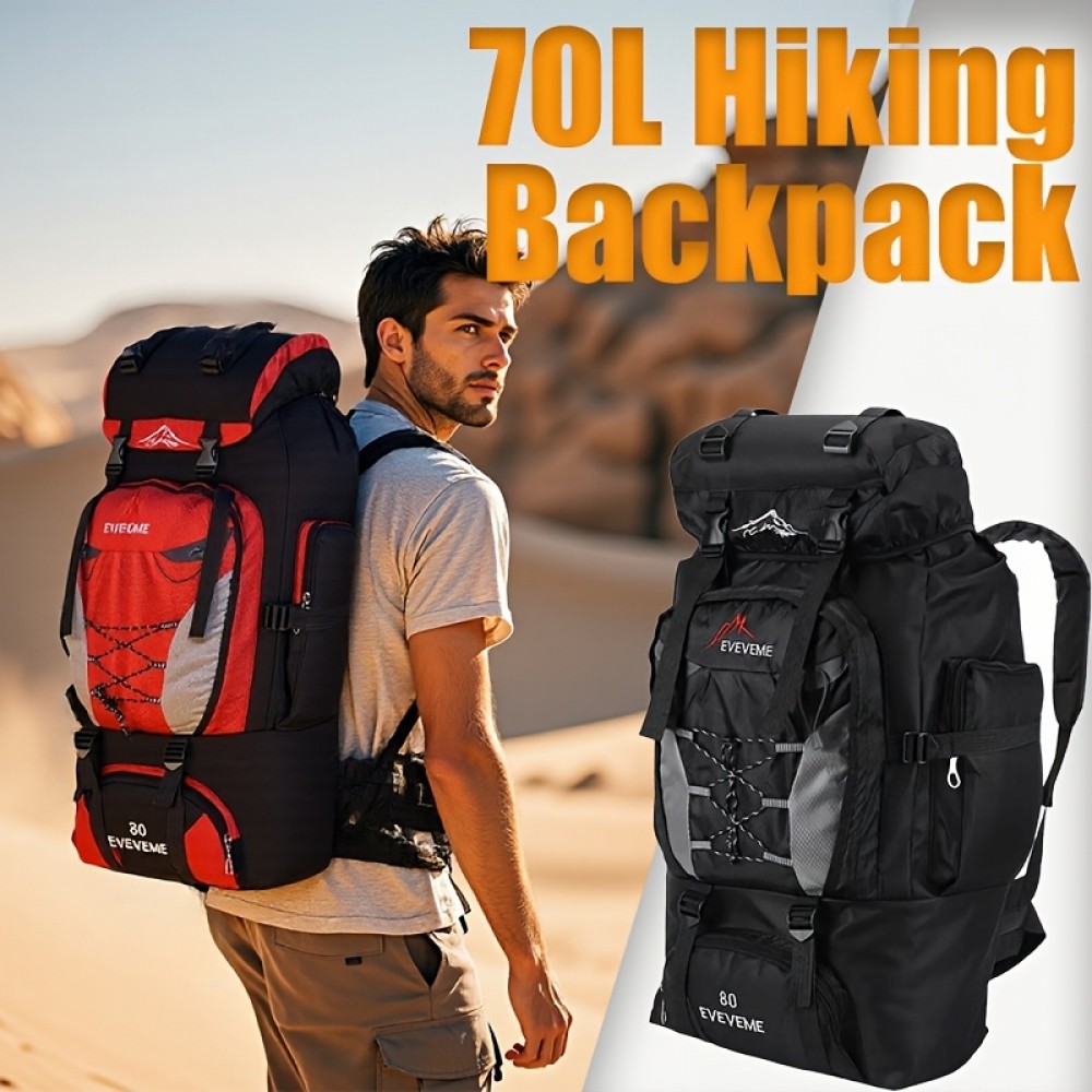 1個 スポーツバックパック、靴収納付き - 調節可能なショルダーストラップ、ハイキング、キャンプ、サイクリング用の超軽量大容量バッグ - 男女に最適、クリスマス、ハロウィーン、感謝祭、ハイキングギアに最適なパーフェクトギフト | スリーキーバックパック | 軽量バックパック、旅行用バックパック