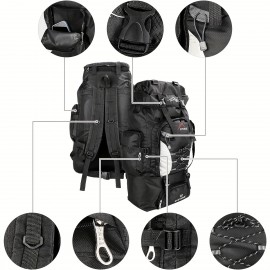 1個 スポーツバックパック、靴収納付き - 調節可能なショルダーストラップ、ハイキング、キャンプ、サイクリング用の超軽量大容量バッグ - 男女に最適、クリスマス、ハロウィーン、感謝祭、ハイキングギアに最適なパーフェクトギフト | スリーキーバックパック | 軽量バックパック、旅行用バックパック