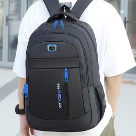 スタイリッシュな女性用カジュアルラップトップバックパック - 耐久性のあるナイロン製、調節可能なパッド入りショルダーストラップ、マルチコンパートメント＆ジッパーポケット、学校・仕事・旅行・通勤に最適な15インチラップトップスリーブ＆タブレットポケット付き - ブラック、ワークバッグ | スリークデザイン | 安全なジッパー開閉、かわいいラップトップバッグ