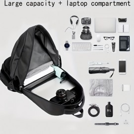 スタイリッシュな女性用カジュアルラップトップバックパック - 耐久性のあるナイロン製、調節可能なパッド入りショルダーストラップ、マルチコンパートメント＆ジッパーポケット、学校・仕事・旅行・通勤に最適な15インチラップトップスリーブ＆タブレットポケット付き - ブラック、ワークバッグ | スリークデザイン | 安全なジッパー開閉、かわいいラップトップバッグ