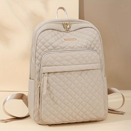 ヴィンテージ キルティング ショルダーバッグ レディース - ナイロン デイパック 調節可能なストラップ、ジッパー開閉、ポリエステル裏地 - 軽量、不可洗、格子柄 - 学生やママに最適 ヴィンテージ キルティング ショルダーバッグ レディース - ナイロン デイパック 調節可能なストラップ、ジッパー開閉、ポリエステル裏地 - 軽量、不可洗、格子柄 - 学生やママに最適