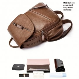 合成皮革製高品質、頑丈で耐久性のあるバックパック、通勤・通学用、万能カレッジスタイルマルチパーパスバックパック、軽量トラベルバックパック、おしゃれでトレンディな大学生向けバックパック 合成皮革製高品質、頑丈で耐久性のあるバックパック、通勤・通学用、万能カレッジスタイルマルチパーパスバックパック、軽量トラベルバックパック、おしゃれでトレンディな大学生向けバックパック