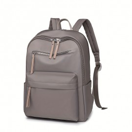 ブラック、グレー、ベージュの多機能大容量ナイロン製バックパック - 耐久性に優れ、調節可能なストラップ、フロントジップポケット、スリークデザインで学校＆旅行に最適、ショルダーバッグまたはサッチェルバッグに変換可能、トラベルバックパック