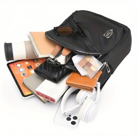 多機能レディースリュックサック、ナイロン製大容量バッグ、複数のコンパートメントと調節可能なストラップを備えたファッショナブルなクラシックデザインバッグ