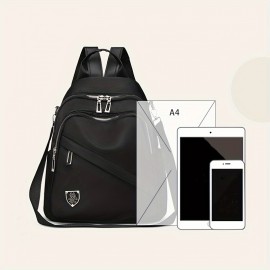 多機能レディースリュックサック、ナイロン製大容量バッグ、複数のコンパートメントと調節可能なストラップを備えたファッショナブルなクラシックデザインバッグ