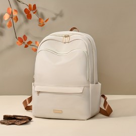 大容量の新しいカジュアルでミニマリストな多用途バックパック、大学生向けのスタイリッシュなナイロン通勤旅行バッグ。 大容量の新しいカジュアルでミニマリストな多用途バックパック、大学生向けのスタイリッシュなナイロン通勤旅行バッグ。