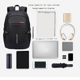 1個 コンパクトなメンズナイロンバックパック - 耐久性、スペースがあり、仕事や大学に最適 - メタルプーラー、ハイクオリティバックル、圧力緩和ショルダーストラップ付き - カジュアルスタイル、ラップトップバックパック、カジュアルバックパック | ミニマリストバックパック | 耐久性バックパック