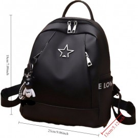 1個 トレンディな女性用バックパック、カジュアルオックスフォード生地デイパック、ジッパークロージャー、ポリエステル裏地、ファッショナブルな無地デザイン