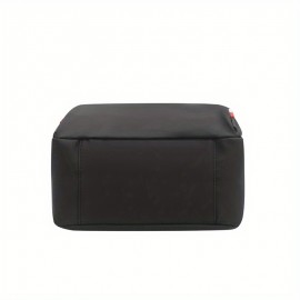 メンズ＆ウィメンズ用ニュートラルスクエアバックパック1個、オックスフォード生地の韓国スタイルカジュアルトラベル万能バッグ、調節可能なショルダーストラップ付き、ブラックナイロン素材、ジッパークロージャー、ポリエステル裏地、学校に適したデザイン