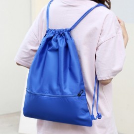 鮮やかなオレンジのドローストリングバックパック - 耐久性のあるポリエステル製、調整可能なストラップ、便利なポケット、フィットネスやスポーツ愛好者に最適なスポーツバックパック | 調整可能なストラップ付きバックパック | 耐久性のあるバックパック